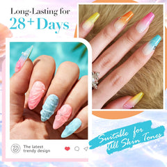 AzureBeauty French dip design example on nails illustrating glossy, salon-style finish
