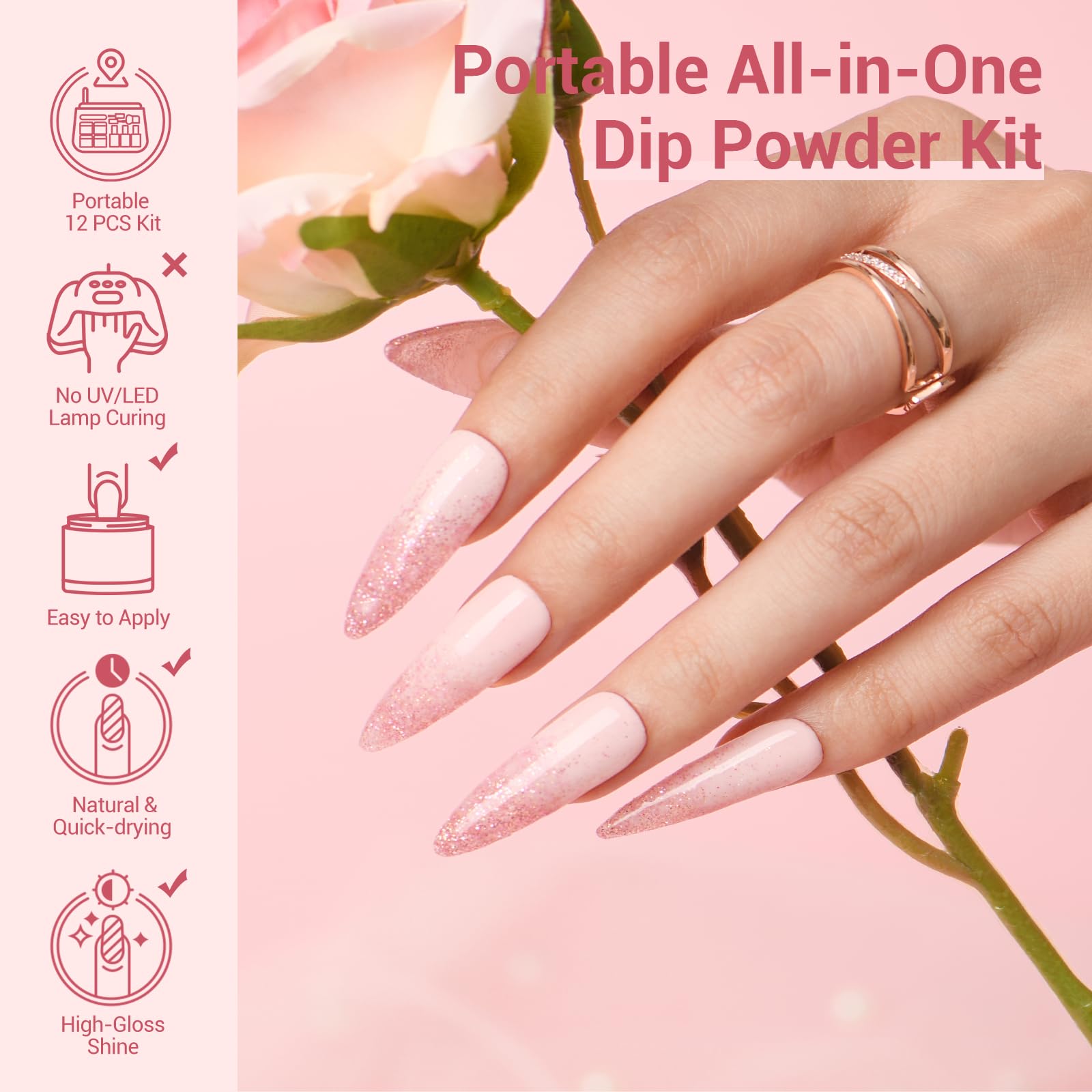 AZUREBEAUTY finished French tip on nail showing clean white smile line benefit