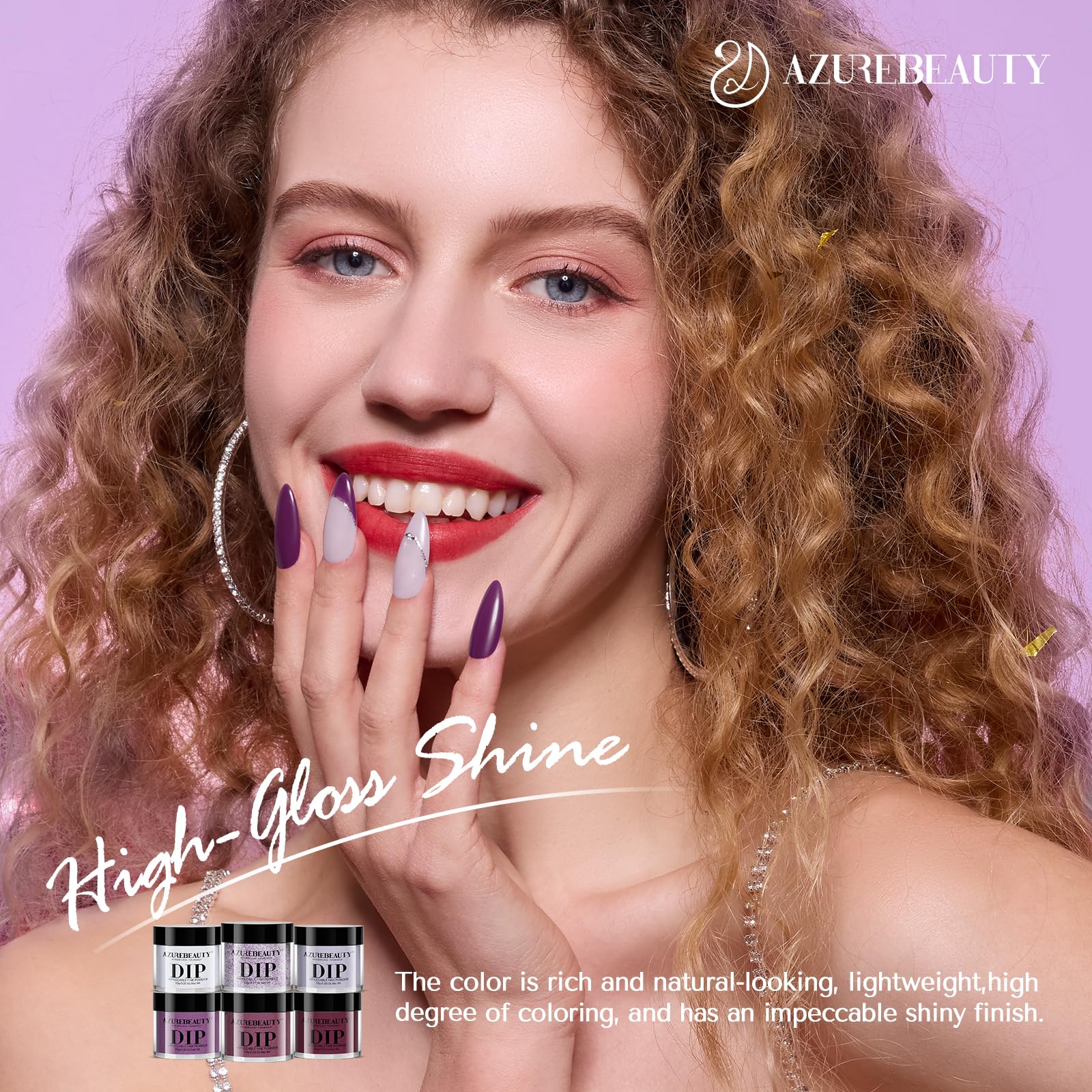 AZUREBEAUTY French tip demo highlighting precise lines and elegant finish
