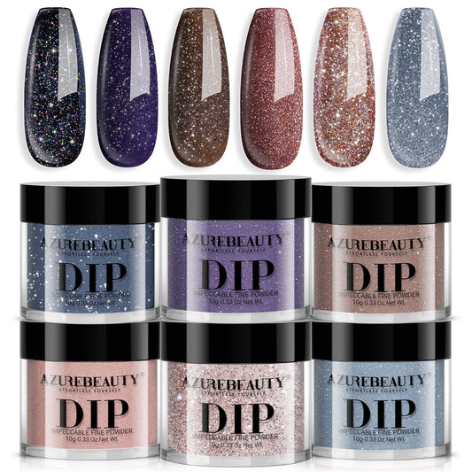 AZUREBEAUTY front packaging showing six color jars and starter kit benefits