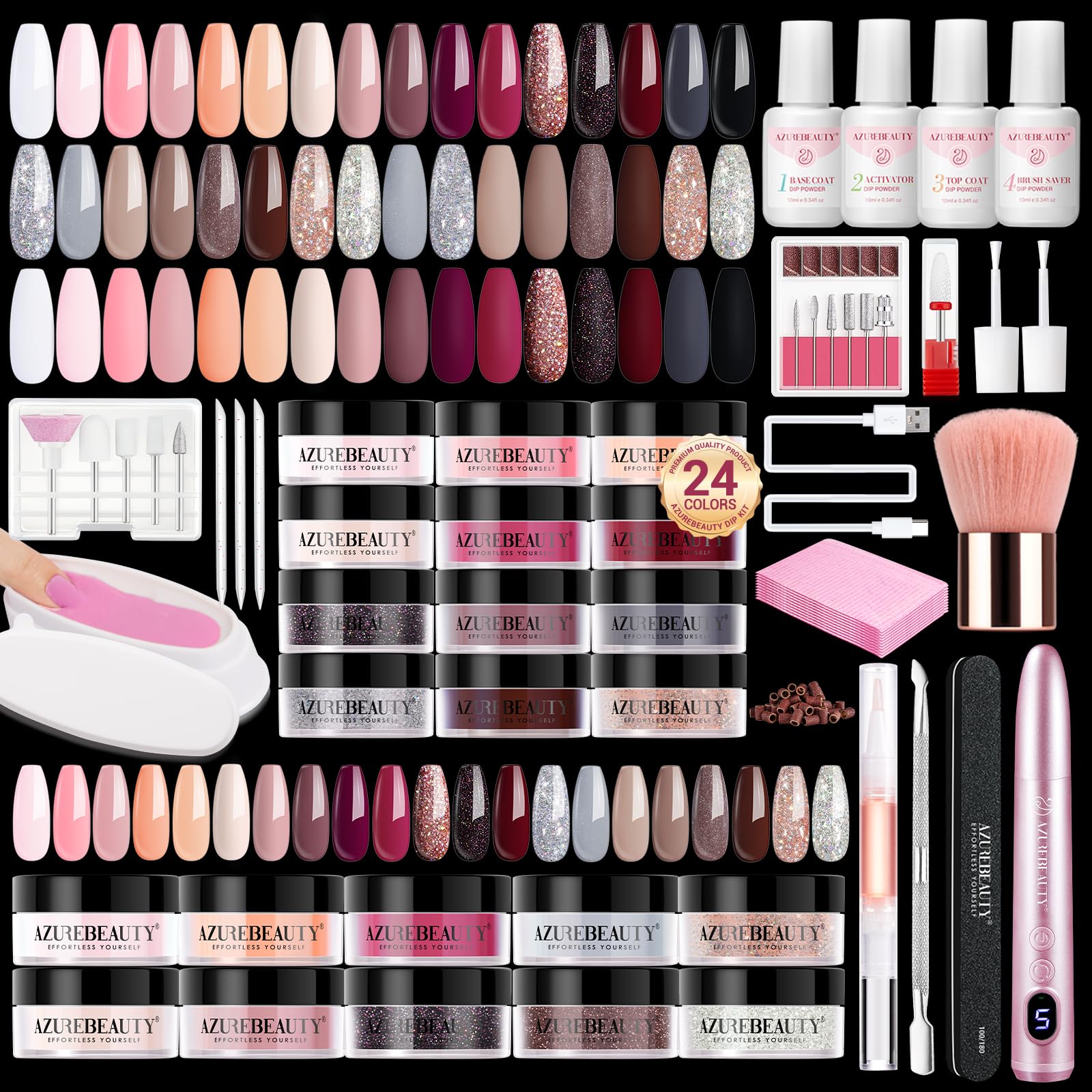 AZUREBEAUTY full kit packaging showing contents and portability benefit