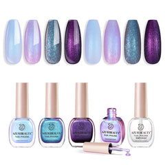 AZUREBEAUTY front packaging showing 4 chameleon polishes and gift-ready presentation