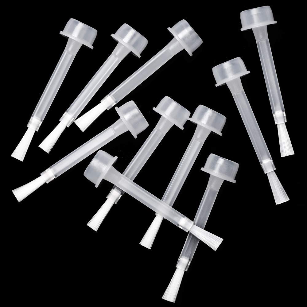 AZUREBEAUTY front packaging showing ten replacement brushes and clear benefit of spare supply