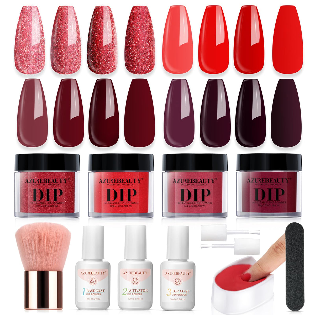 AZUREBEAUTY front packaging showing full kit and benefit of all-in-one convenience