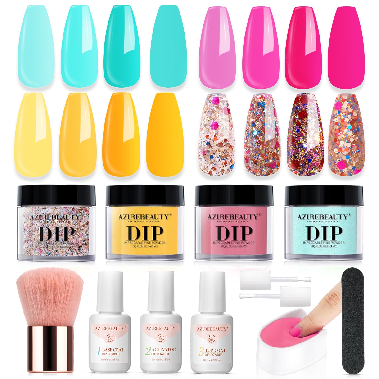 AZUREBEAUTY front packaging showing full starter kit and included parts benefits