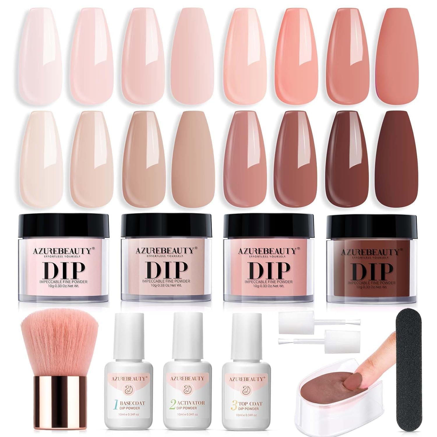 AZUREBEAUTY front packaging showing kit contents and easy-start benefit
