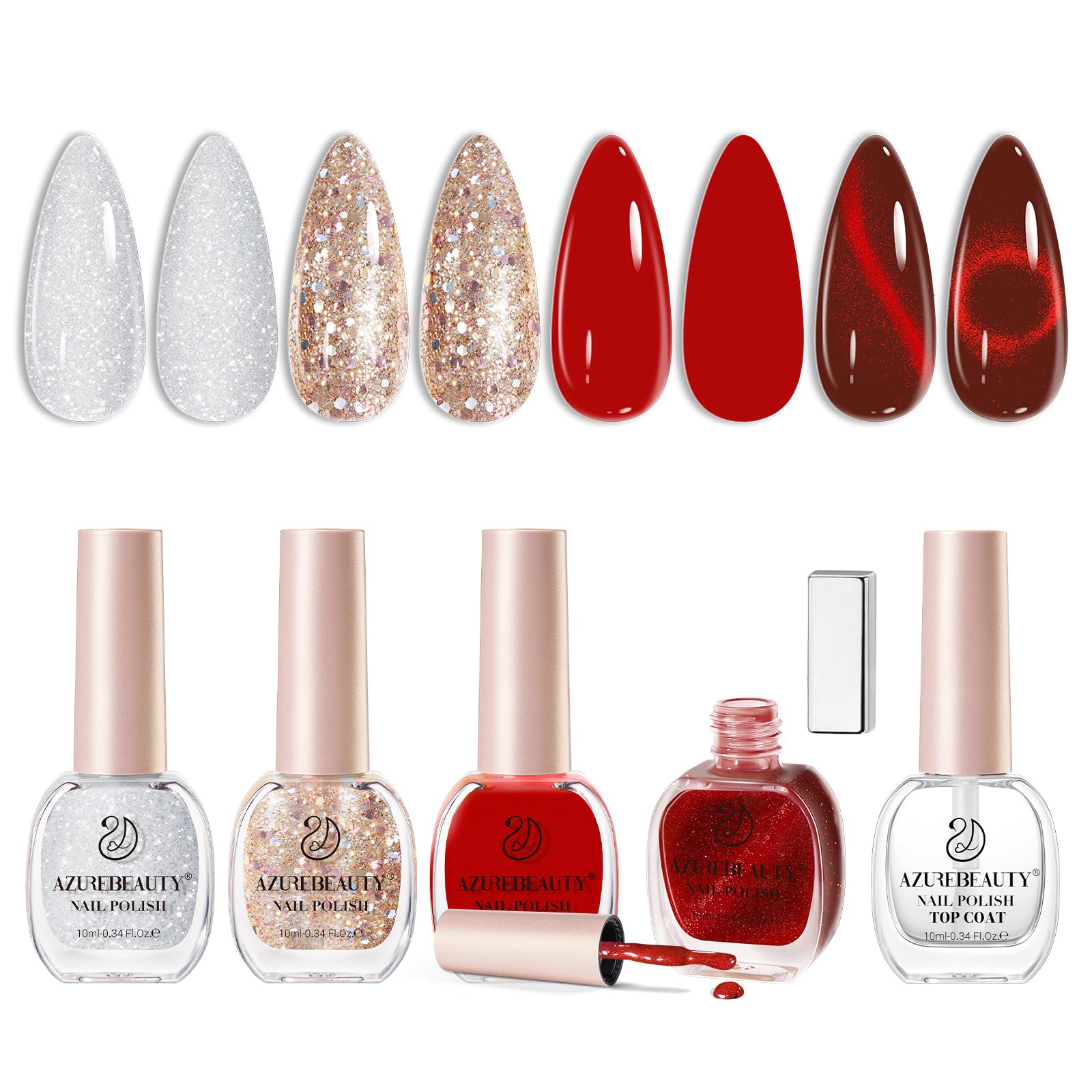AZUREBEAUTY front packaging showing four limited-edition bottles and festive styling benefit: easy gifting