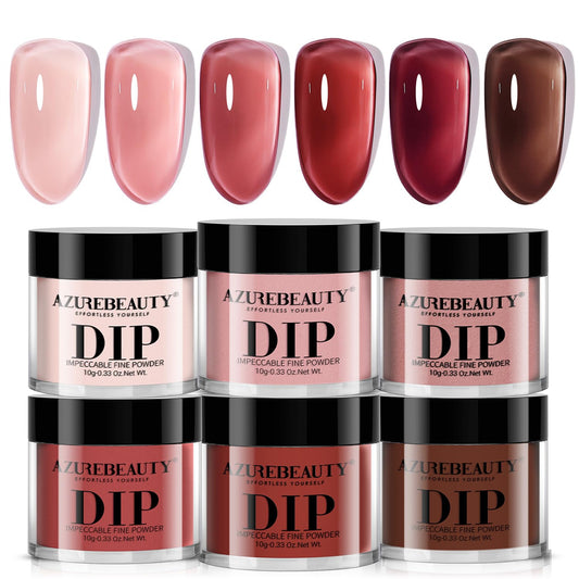 AZUREBEAUTY front packaging showing six blush jelly powders and brand benefit