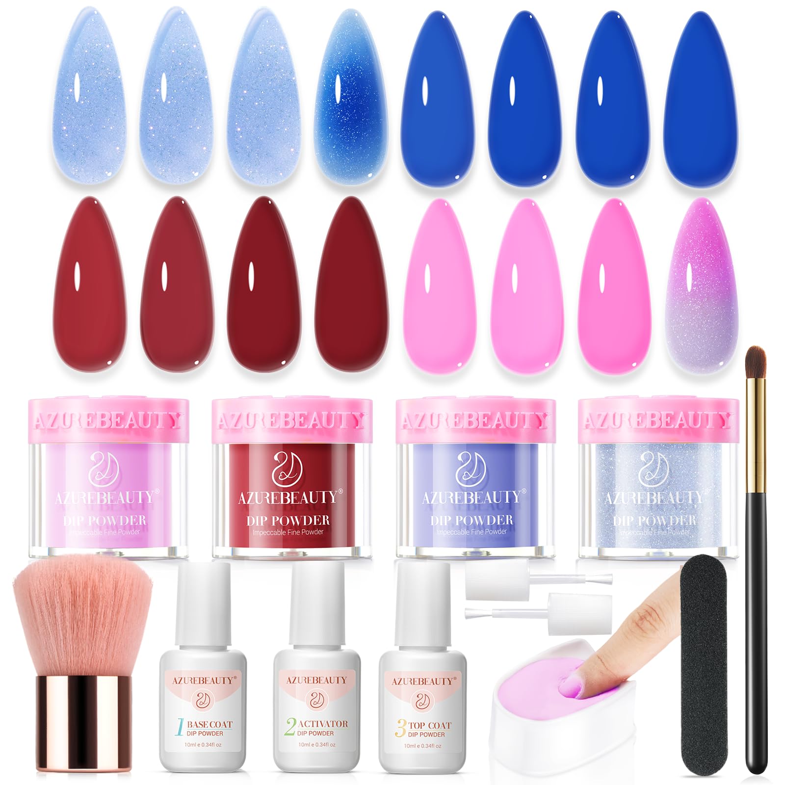 AZUREBEAUTY front packaging showing kit contents and benefits