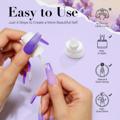 AZUREBEAUTY glossy finish after top coat for long-lasting shine