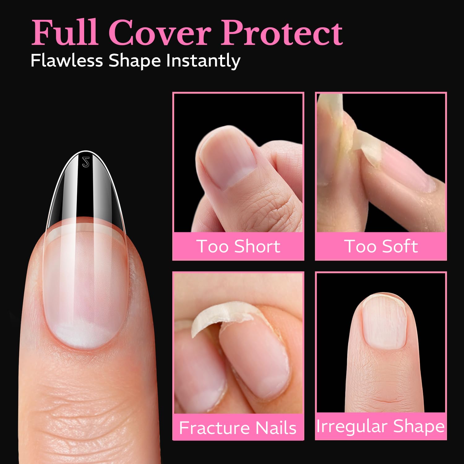 AZUREBEAUTY hand applying a tip demonstrating quick DIY manicure benefit