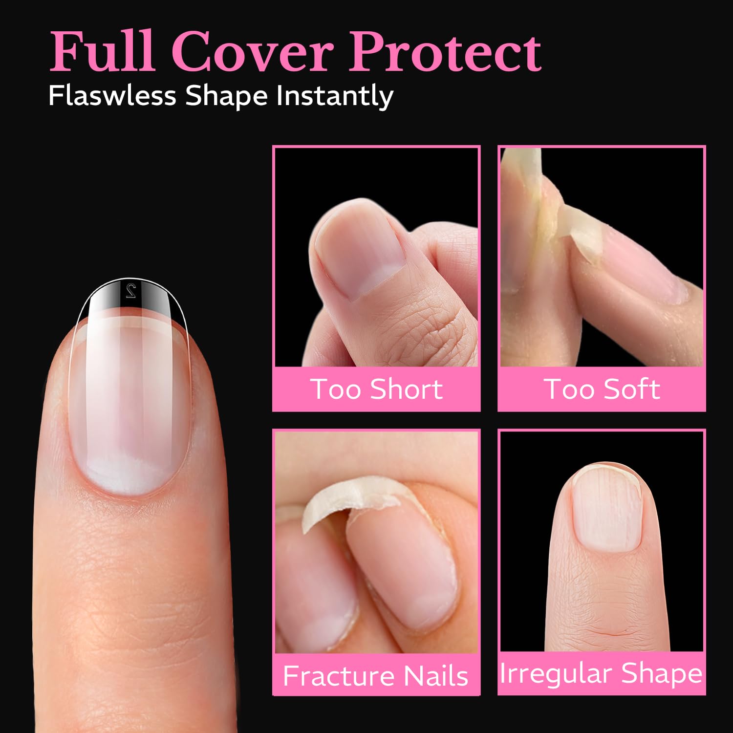 AZUREBEAUTY tips being applied with glue demonstrating quick DIY salon results