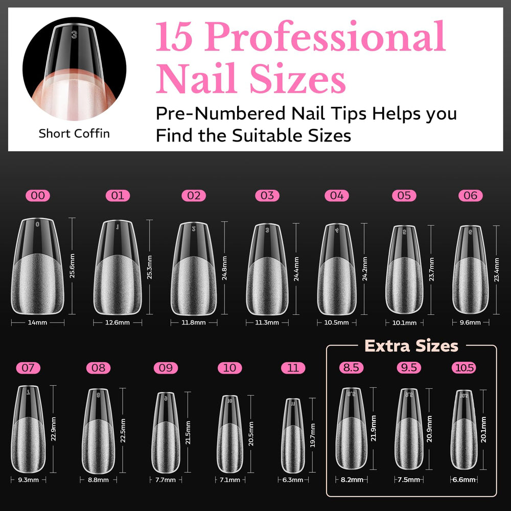 AZUREBEAUTY technician applying press-on tip for quick salon-style result