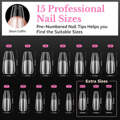 AZUREBEAUTY technician applying press-on tip for quick salon-style result