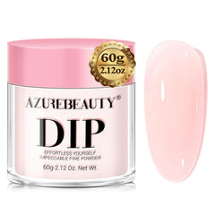 AZUREBEAUTY jar front view showing jelly baby pink shade and clear finish benefit