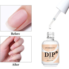 AZUREBEAUTY top coat with bond base activator and powders to show kit compatibility benefit