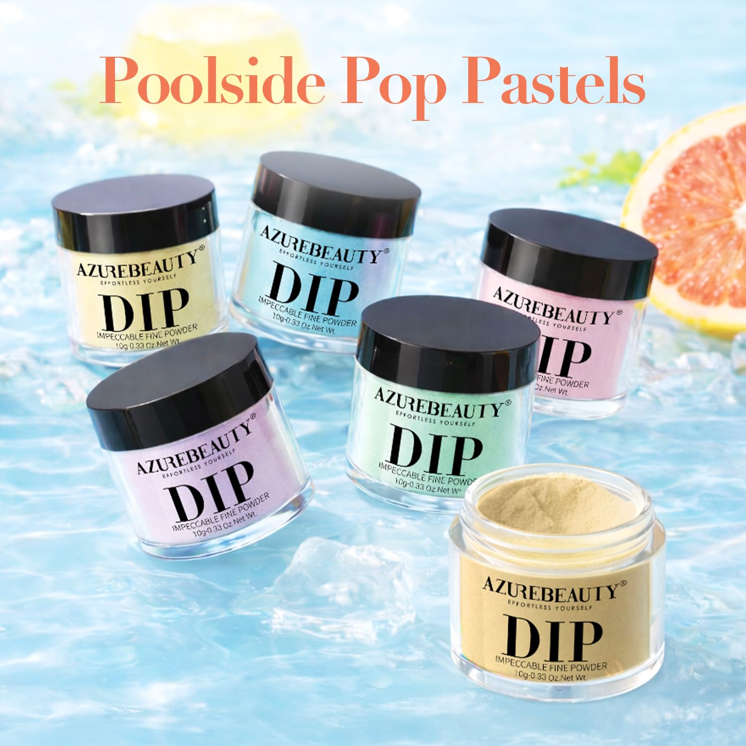 AzureBeauty label and ingredients detail highlighting paraben-free, cruelty-free benefit