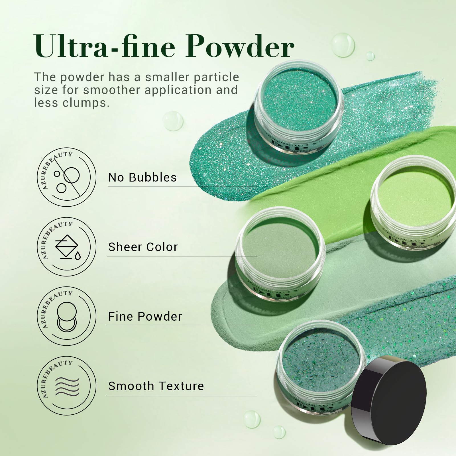 AZUREBEAUTY label and ingredients close-up showing gentle formula benefit