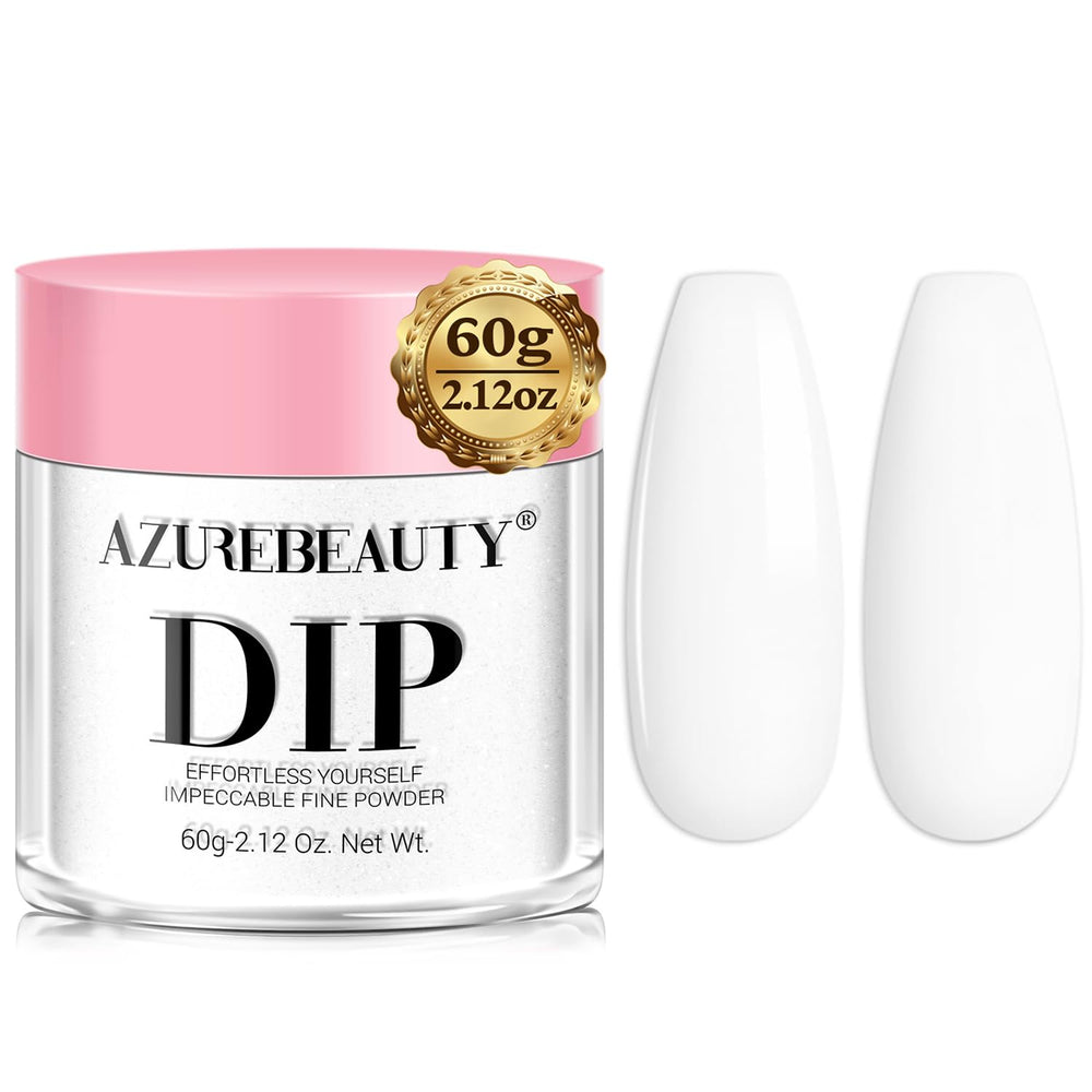 AZUREBEAUTY woman doing at-home manicure showing convenience