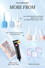 AzureBeauty lifestyle manicure setup showing easy at-home nail care benefits