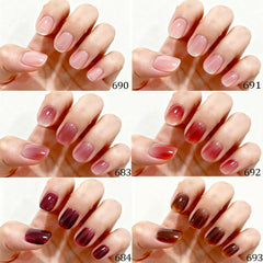 AZUREBEAUTY lifestyle desk manicure scene showing quick at-home salon results