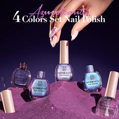 AZUREBEAUTY lifestyle shot with outfit showing finished manicure for special occasions