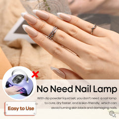 AZUREBEAUTY kit in a home manicure scene for simple, lamp-free results