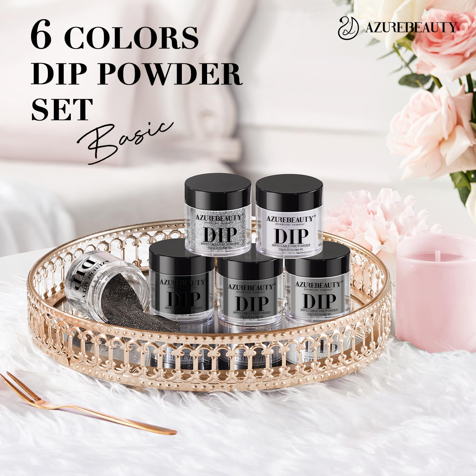 AZUREBEAUTY kit staged on salon table conveying professional results at home