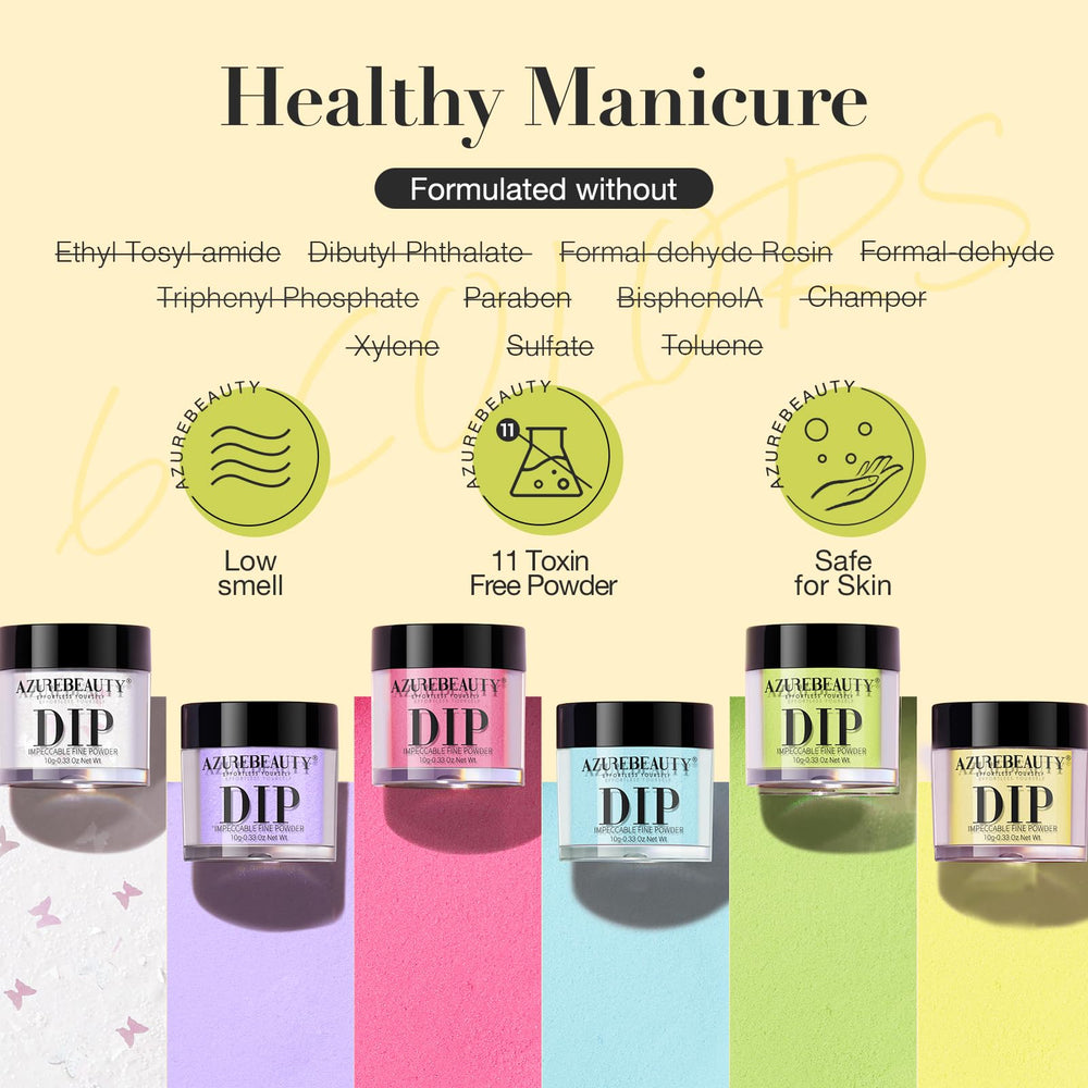 AZUREBEAUTY lifestyle shot of spring manicure showcasing vibrant pastel look