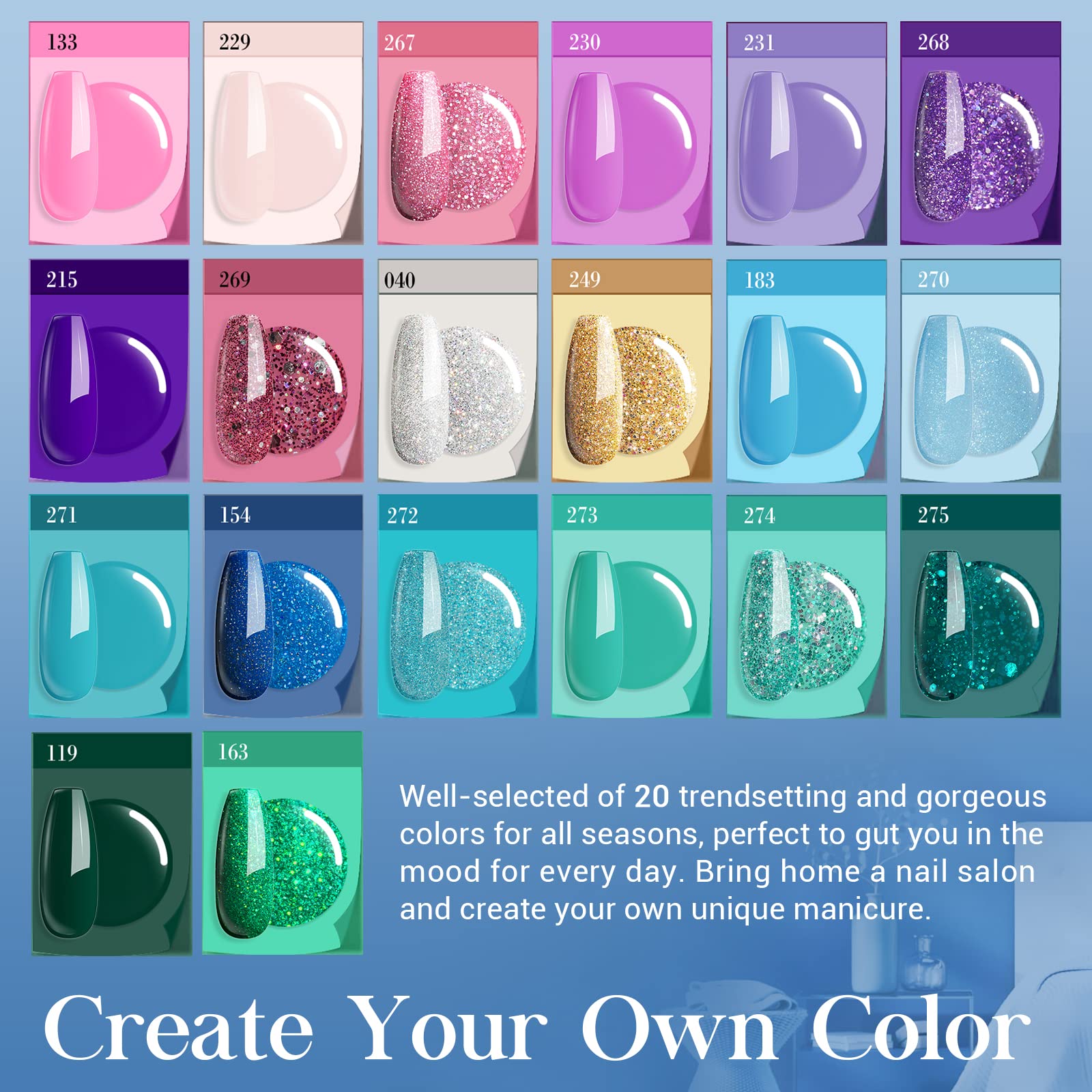 azurebeauty liquid bottles labels showing base top activator for durability