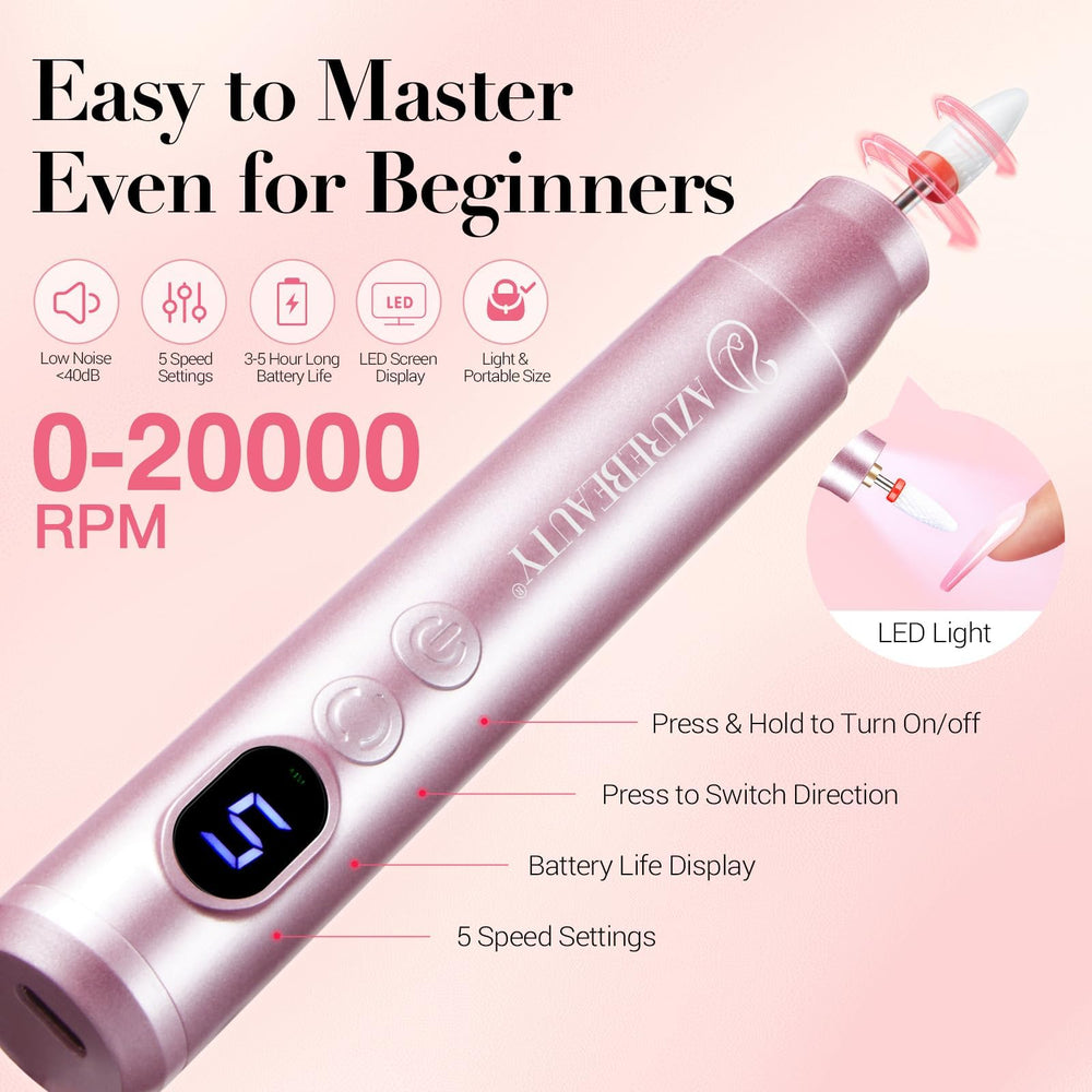 AZUREBEAUTY base top activator and brush saver bottles for smooth application