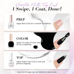 AZUREBEAUTY manicure scene on a table for easy at-home salon look