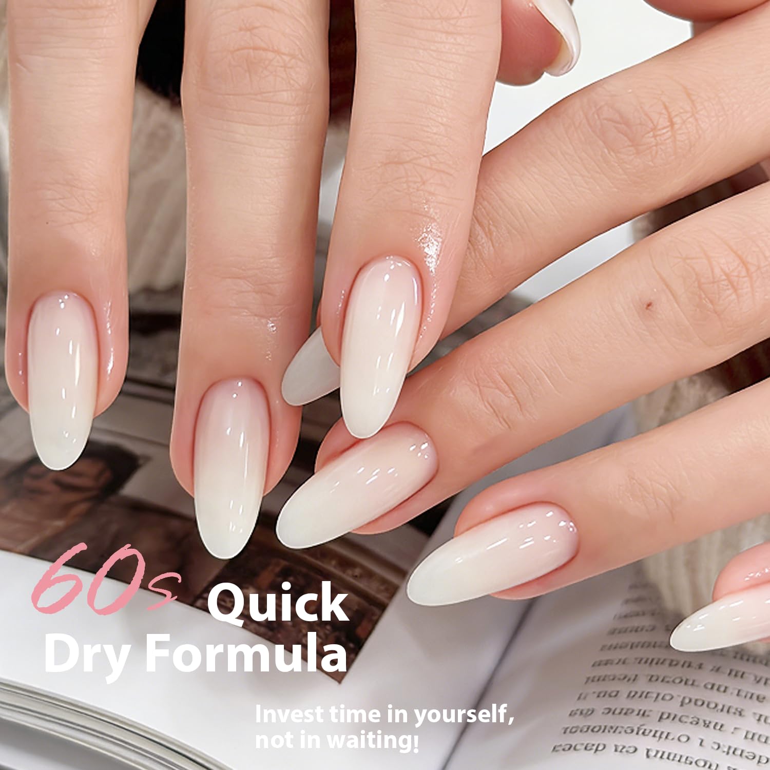 AZUREBEAUTY nail art application showing base layer for creative designs benefit