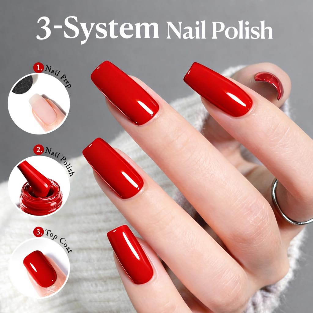 AZUREBEAUTY burgundy nail on fair skin showing striking contrast benefit