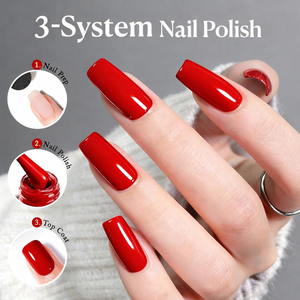 AZUREBEAUTY burgundy nail on fair skin showing striking contrast benefit