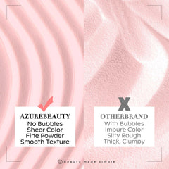 AzureBeauty jar open with scooping spoon highlights easy use and larger size