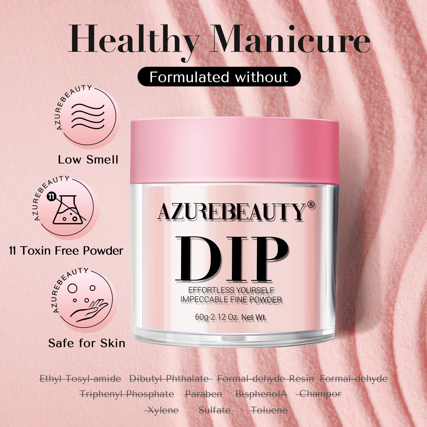 AzureBeauty brush stroke texture demonstrates smooth finish and blendability