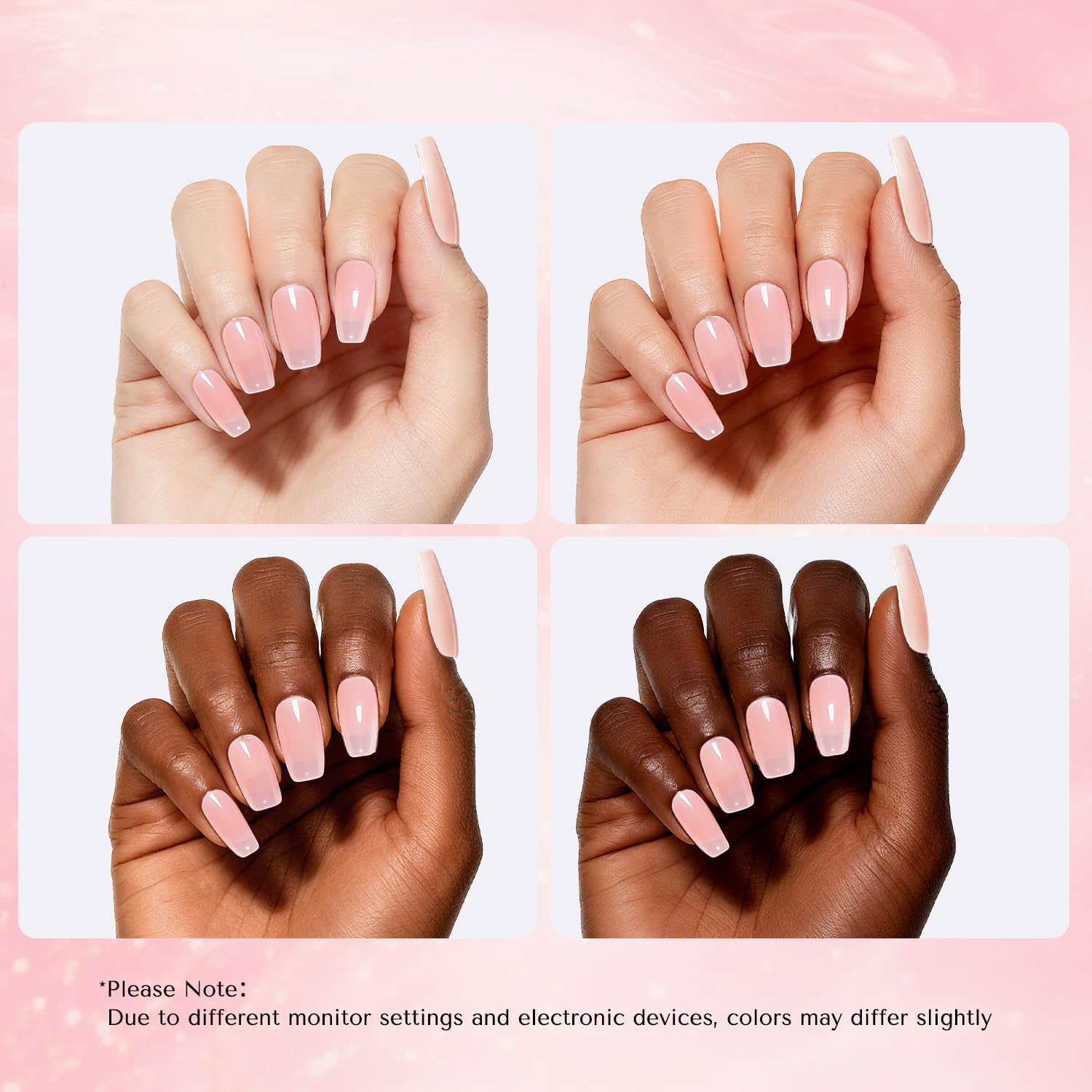 AzureBeauty nails with embellishments shows how powder complements art