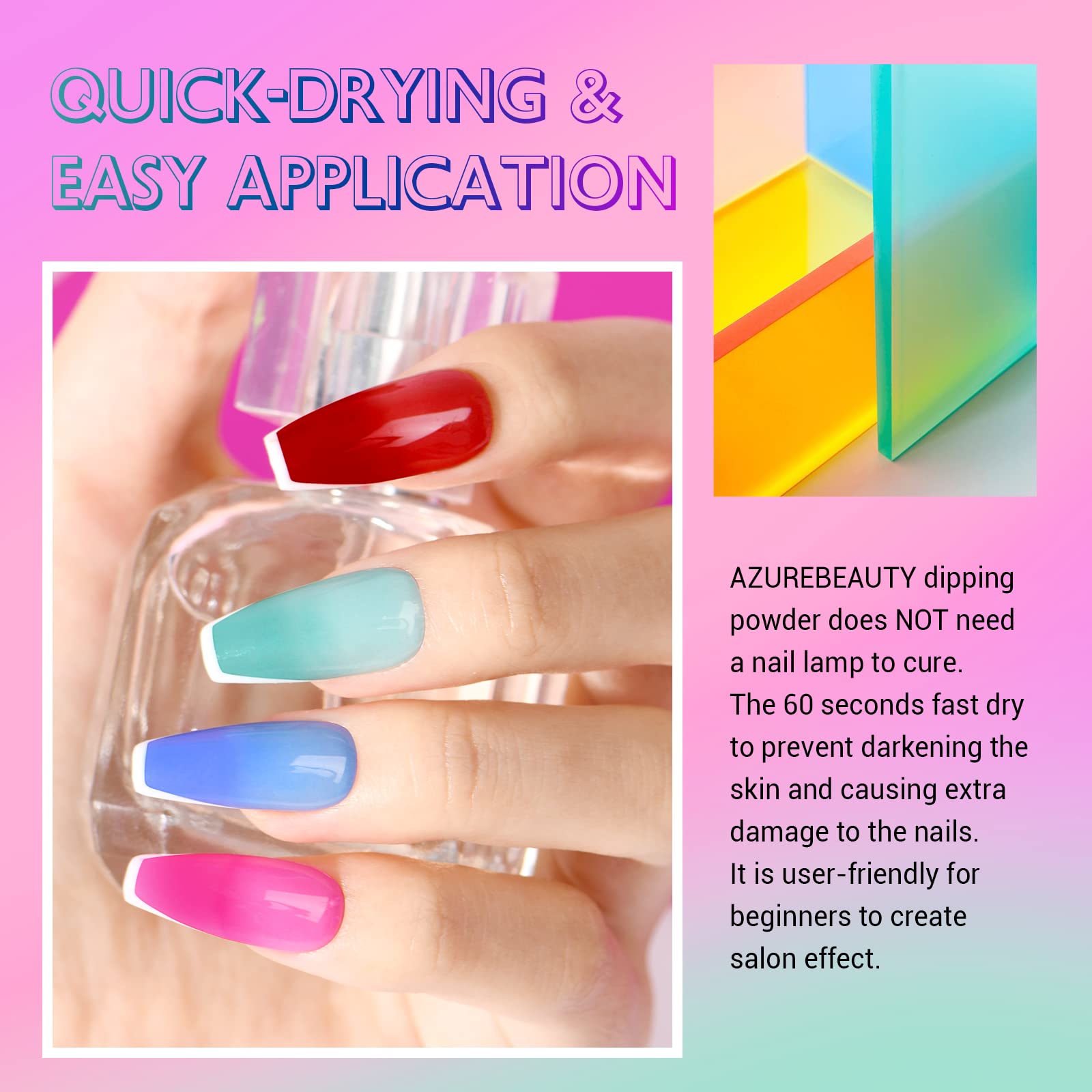 AZUREBEAUTY nails showing ombre mood transition with visible color change benefit