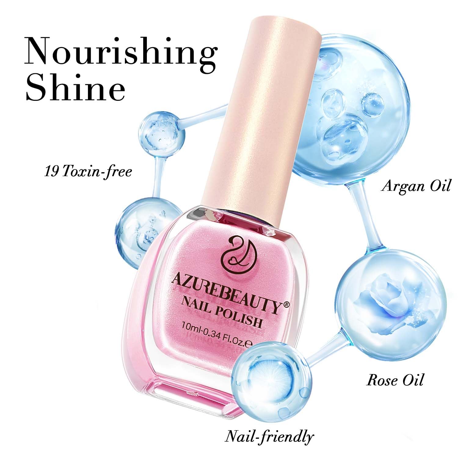 AZUREBEAUTY packaging label detail showing product info and safety reminder benefit