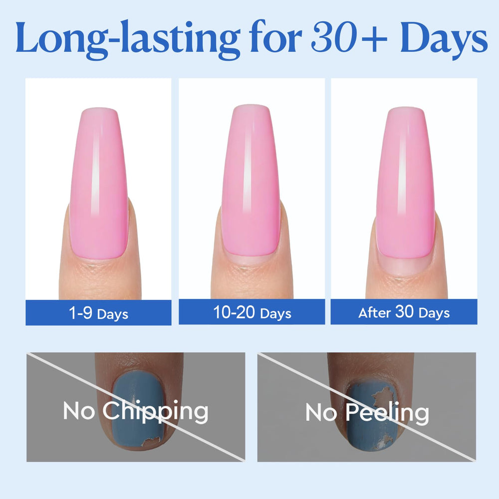 AZUREBEAUTY primer applied on natural nail improving adhesion