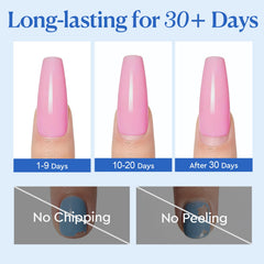 AZUREBEAUTY primer applied on natural nail improving adhesion