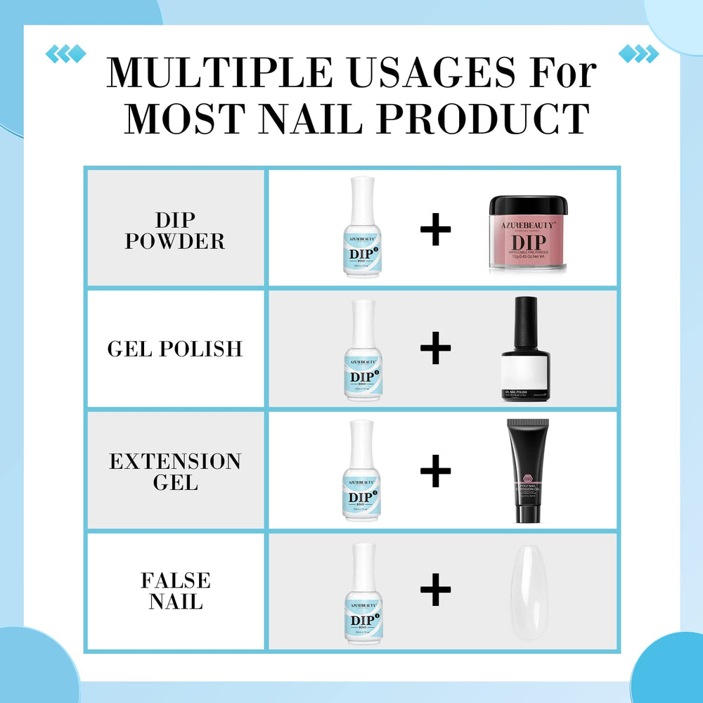 AZUREBEAUTY primer before and after nail image showing reduced lifting benefit