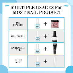 AZUREBEAUTY primer before and after nail image showing reduced lifting benefit
