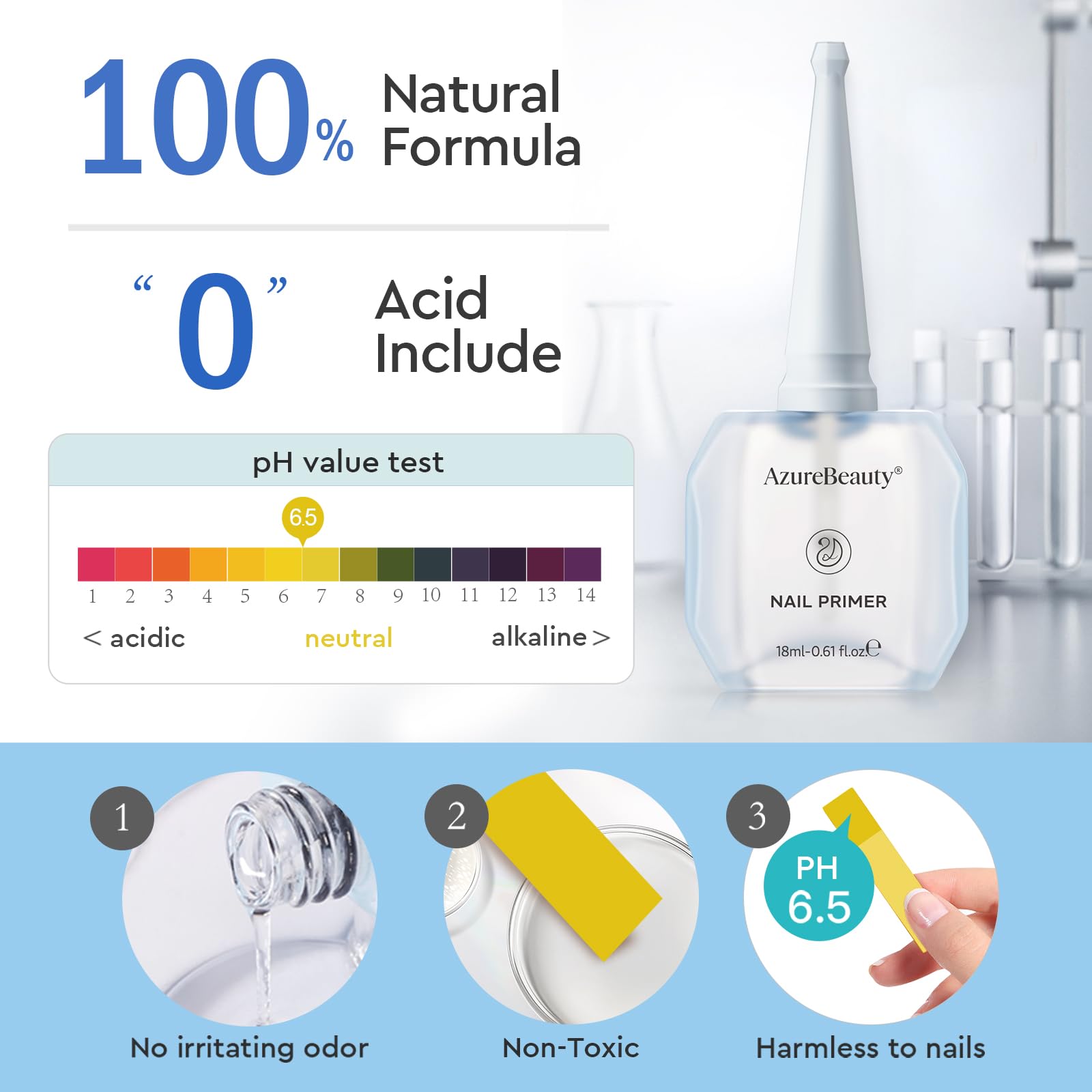 AZUREBEAUTY primer next to gel polish tools for better bond