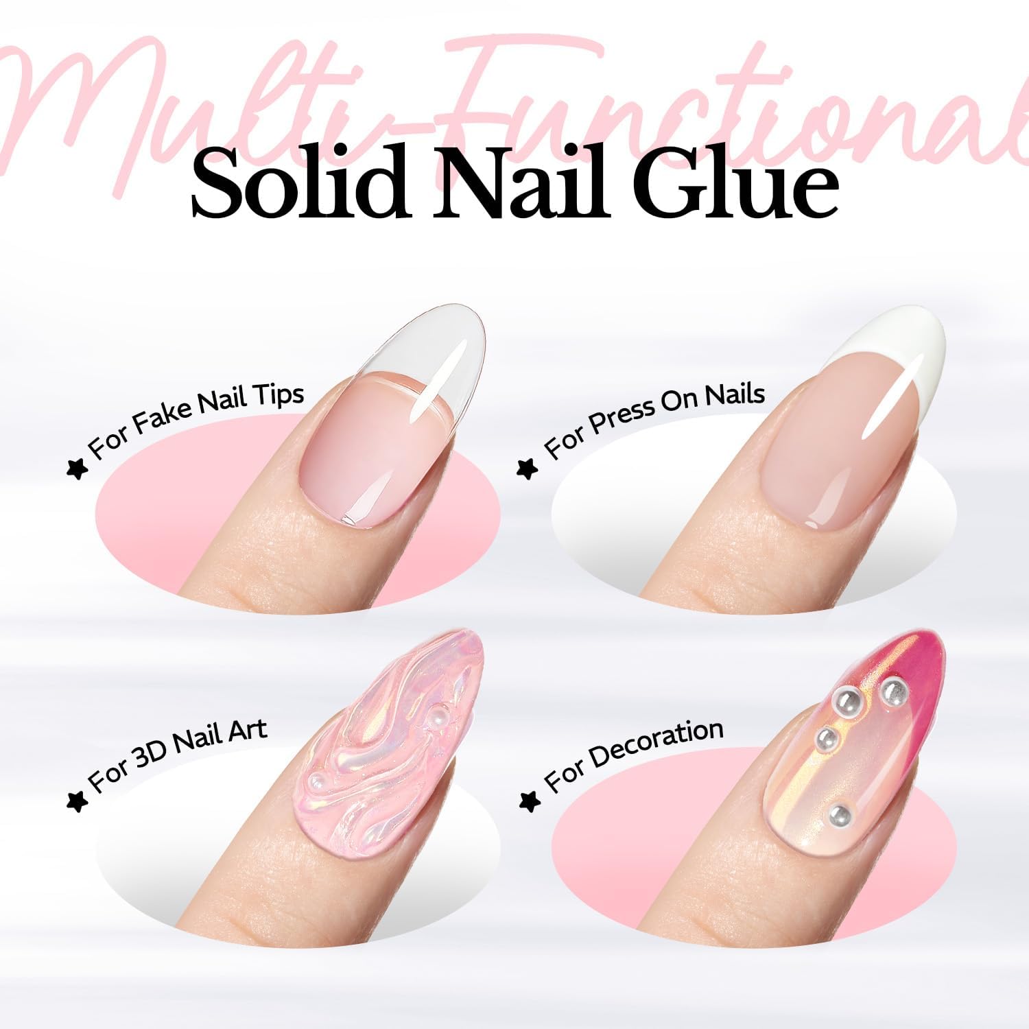 AZUREBEAUTY holding rhinestone on nail showcasing secure decoration adhesion