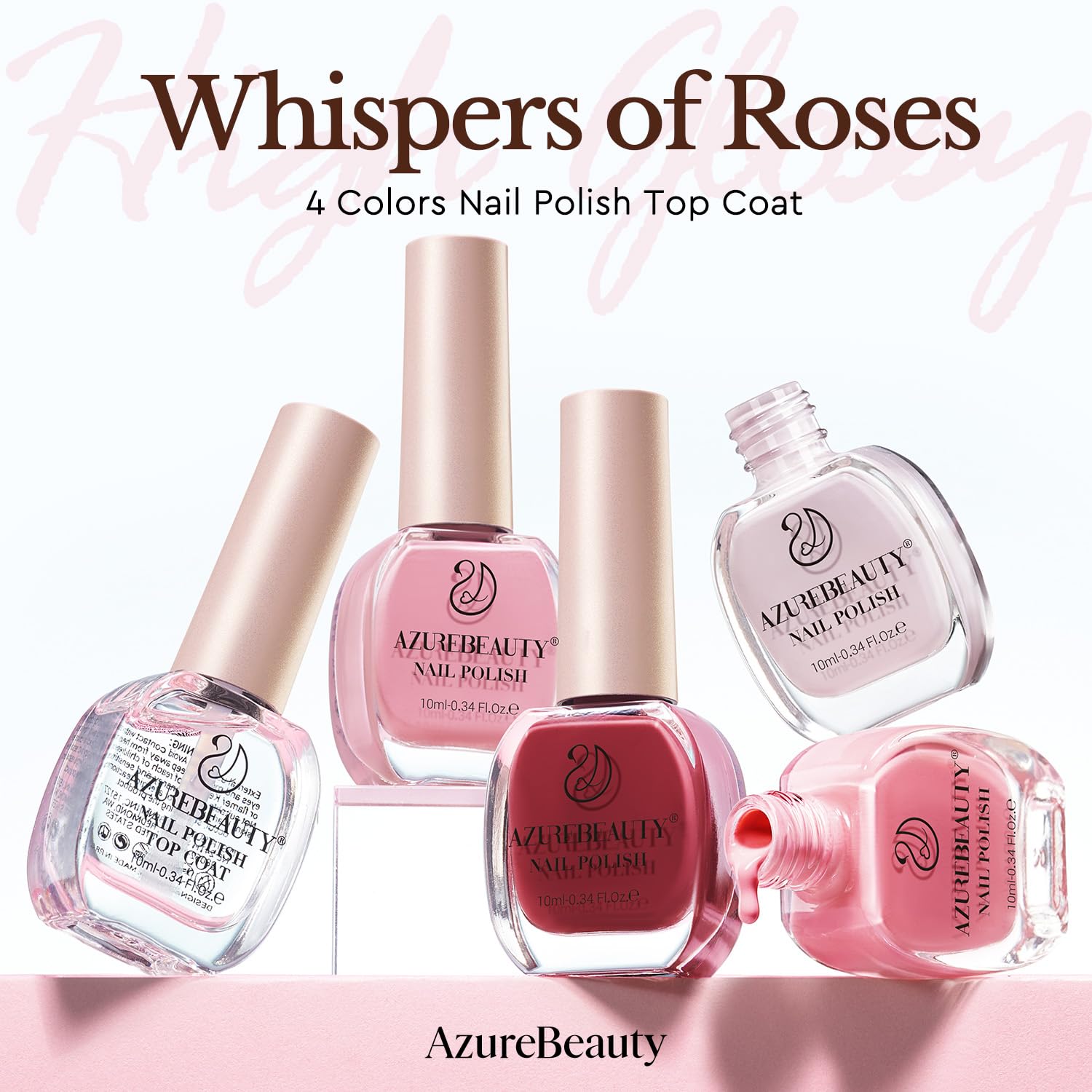 AZUREBEAUTY finished manicure on hand showing glossy salon-style nails