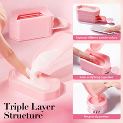 AZUREBEAUTY close-up of side recovery opening enabling easy powder reclamation