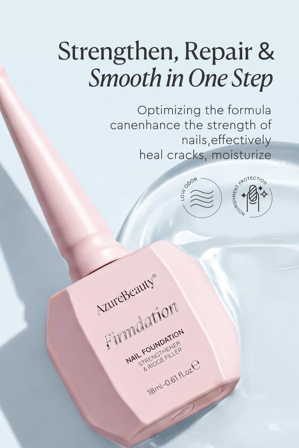 AzureBeauty 18ml bottle in hand demonstrating compact size and value
