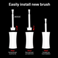 AZUREBEAUTY brushes next to coin showing compact size and easy storage benefit